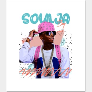 Retro Vintage Soulja Boy Fan Art Design T-shirt Posters and Art